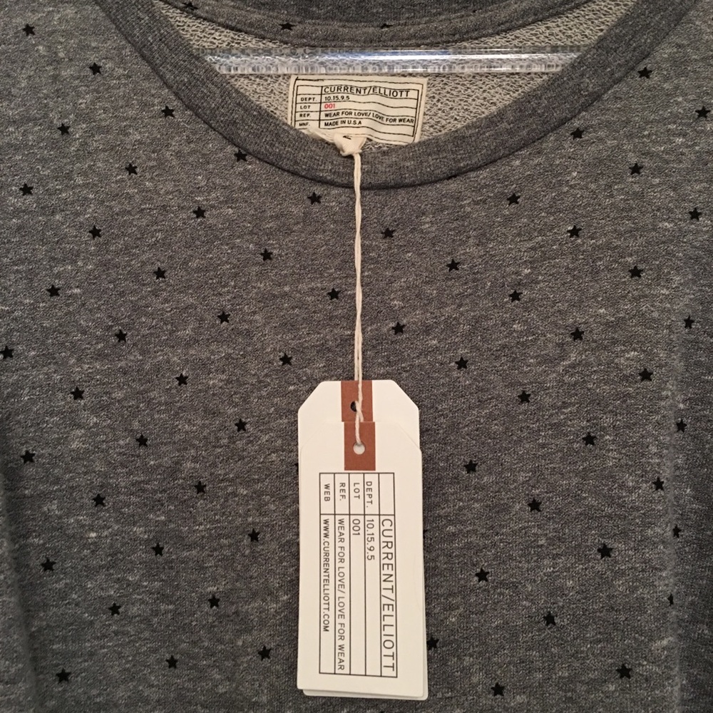 Current/Elliot Ruffle Star-Print Sweatshirt - Picture 3 of 6